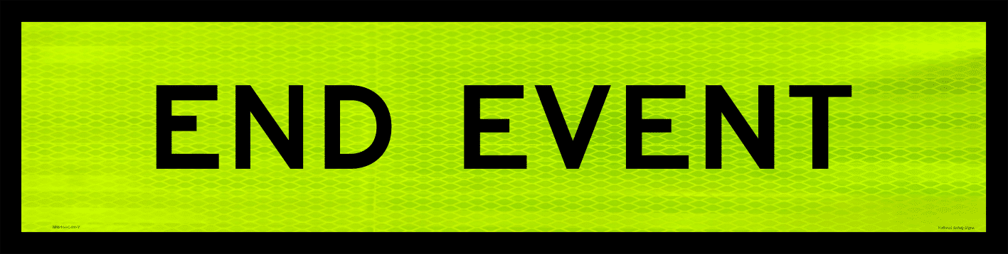 Multi Message Sign End Event 1200x300 MM9165