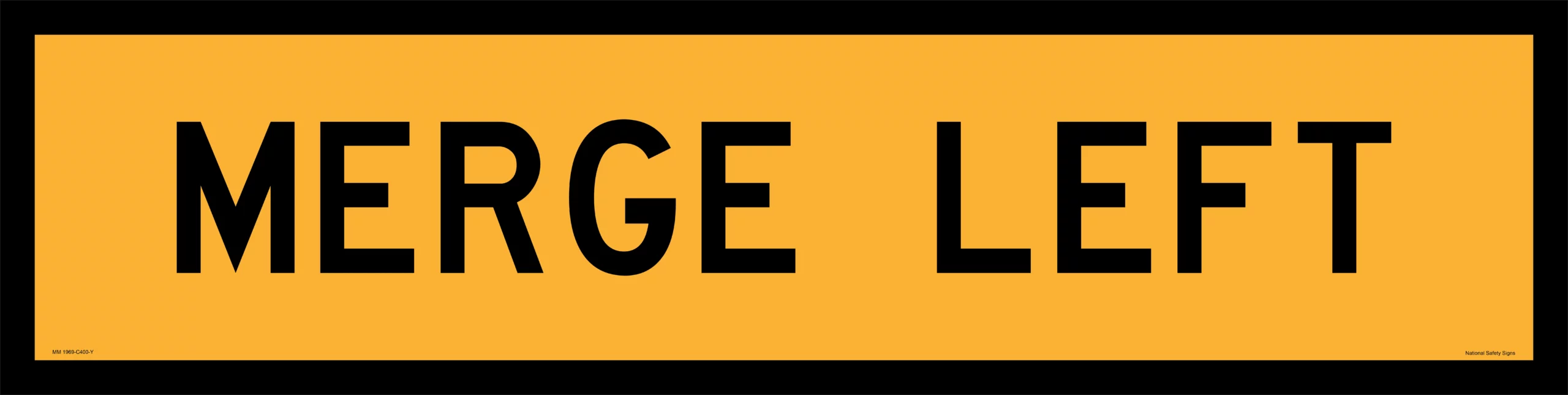 Multi Message sign Merge Left MM9169