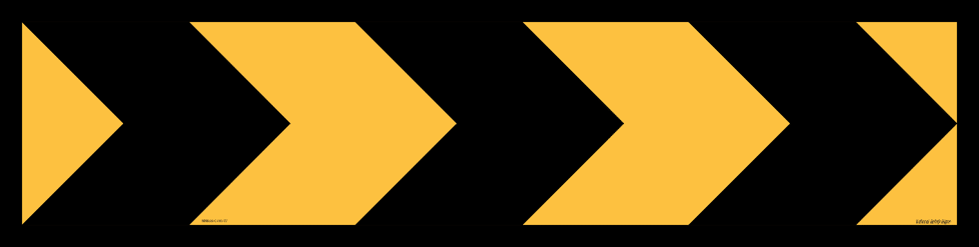 Multi Message sign Chevron 1200 x 300 MM948