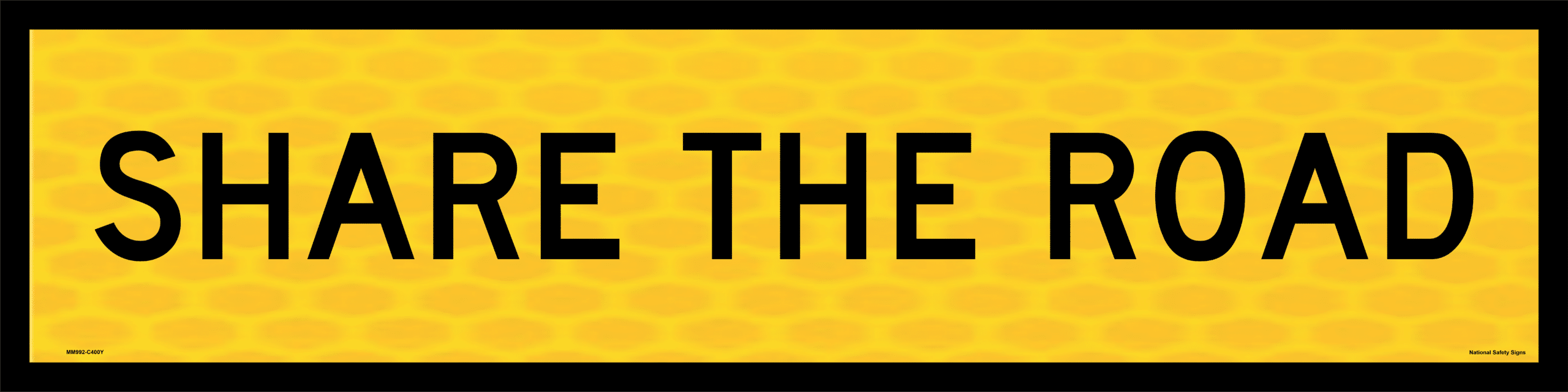 Multi Message sign Share the Road 1200 x 300 MM992