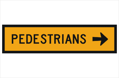 Pedestrian Right Arrow
