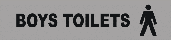 Boys Toilet sign BA16452