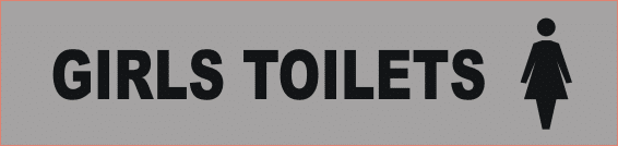 Girls Toilet sign BA16453