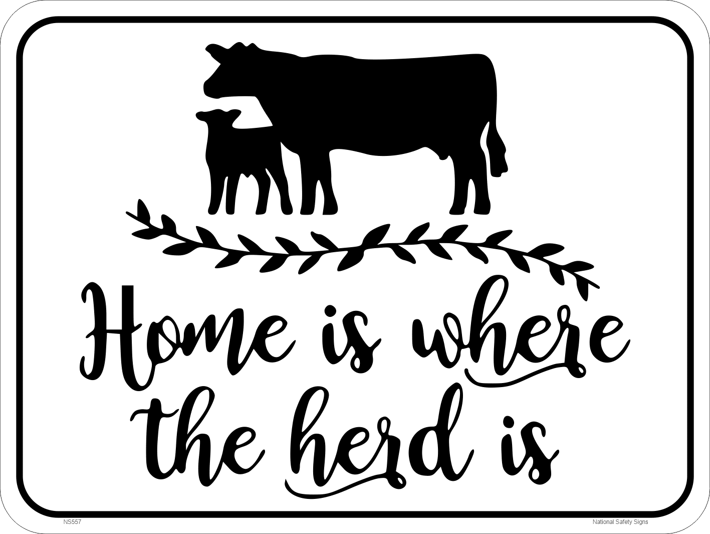 Novelty Cow Farm Sign NS560