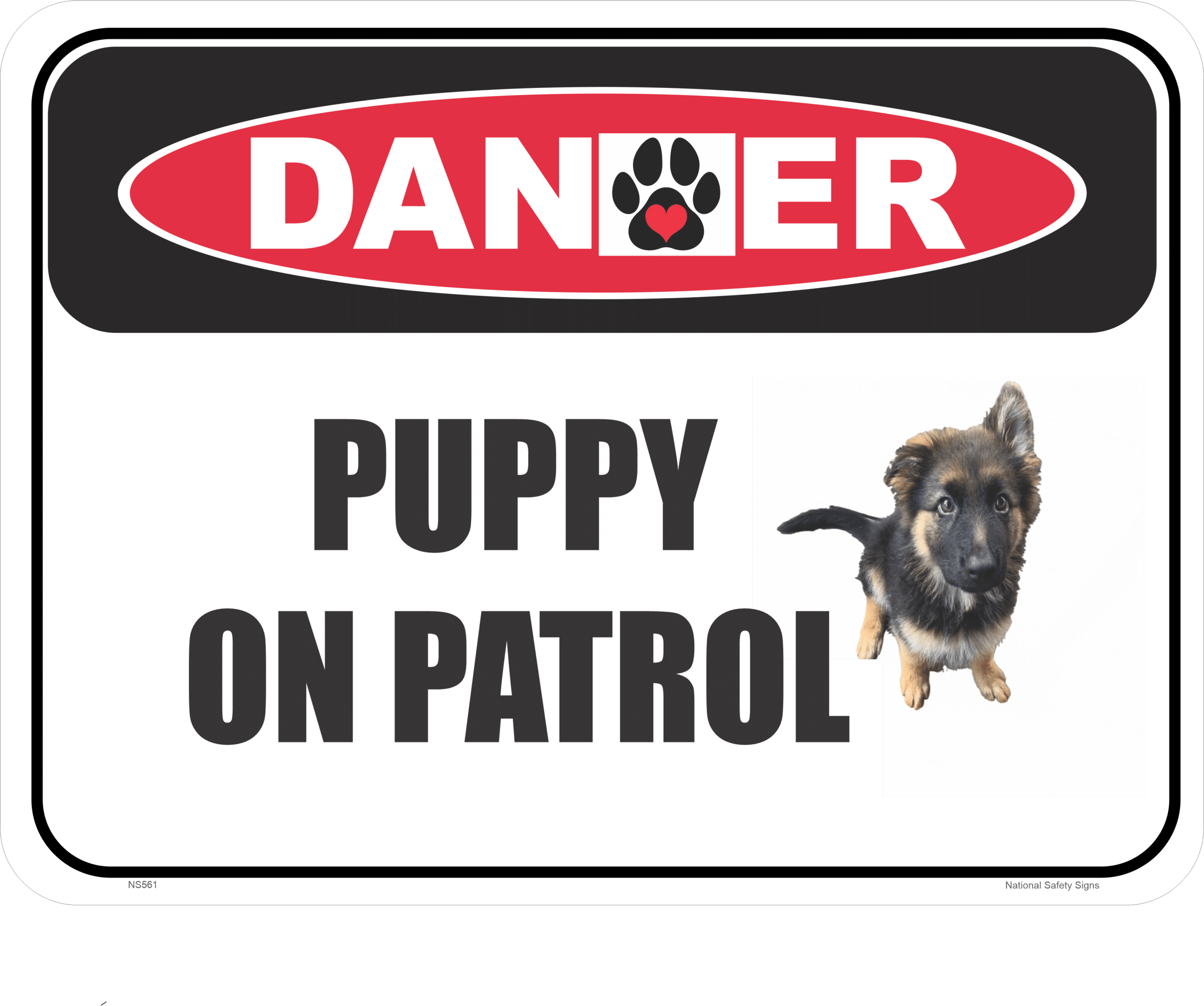 Novelty Puppy Patrol sign NS561