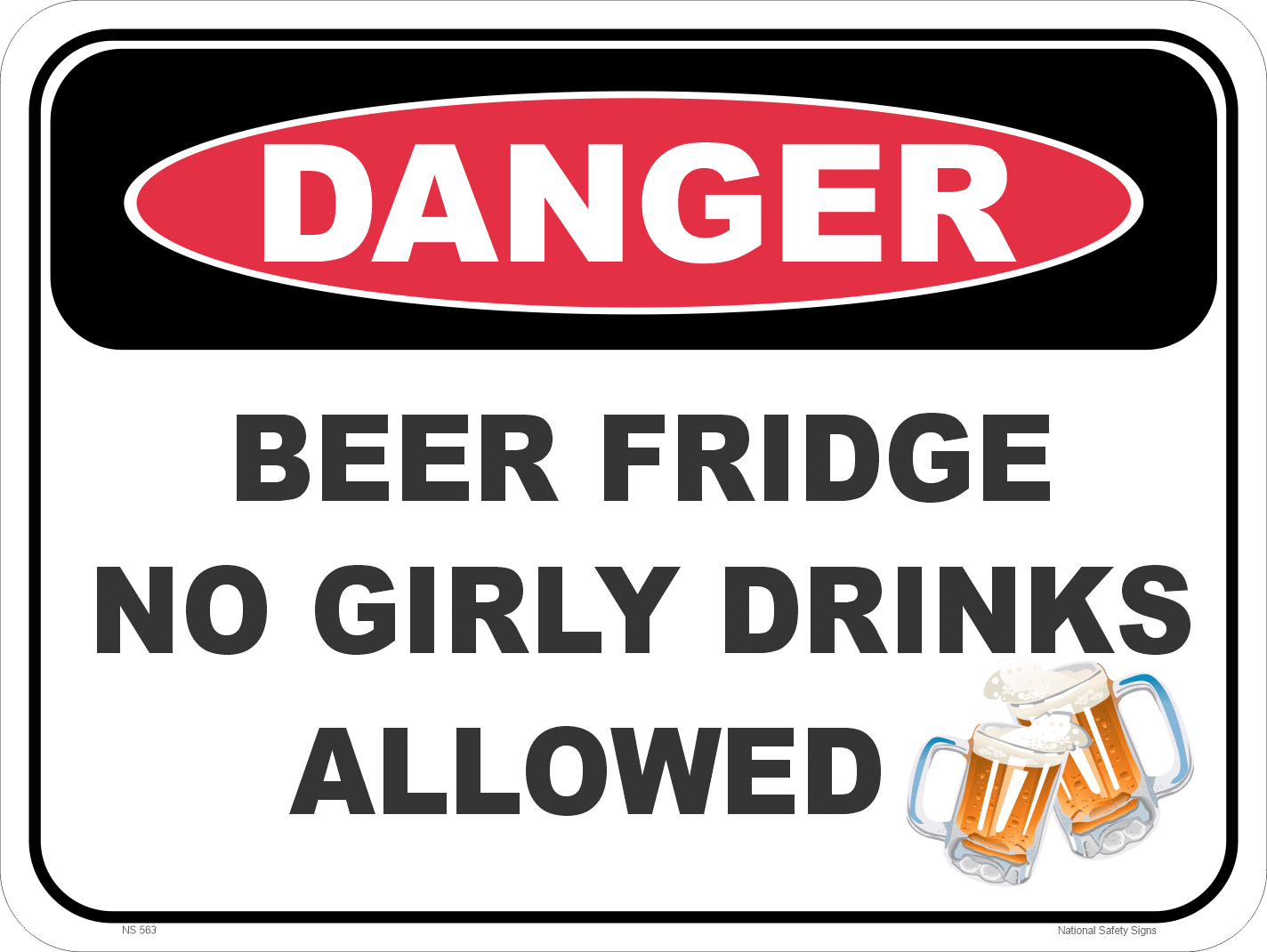 Beer Fridge sign NS564