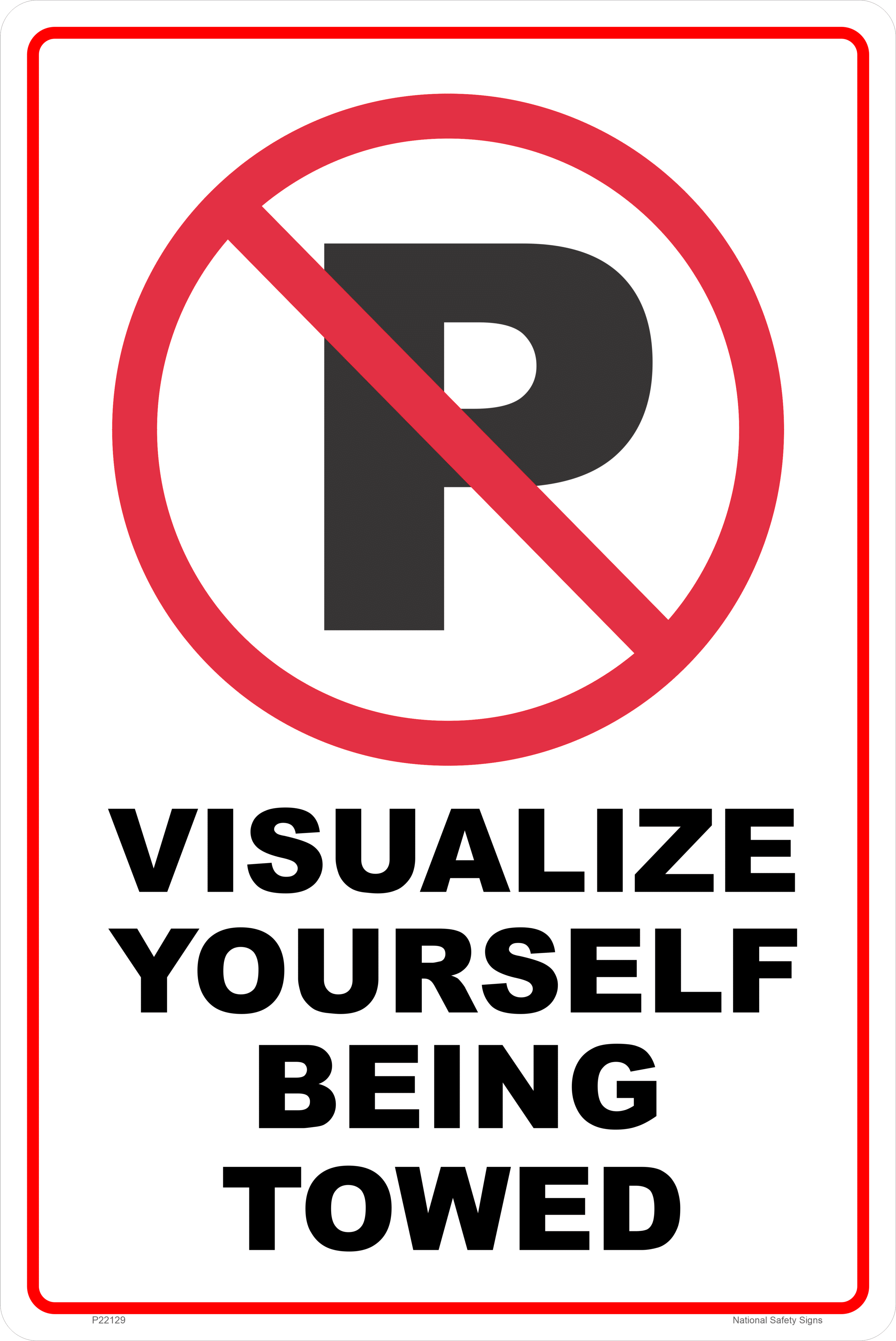 No parking Sign P22136