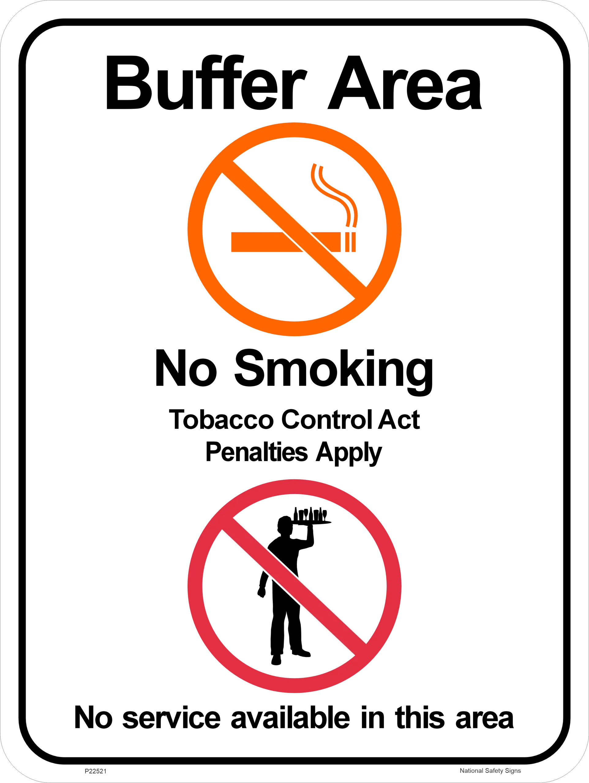 NT No Smoking Buffer Zone P22521