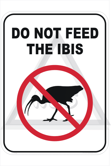 Feed Ibis sign