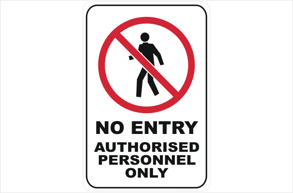 no entry