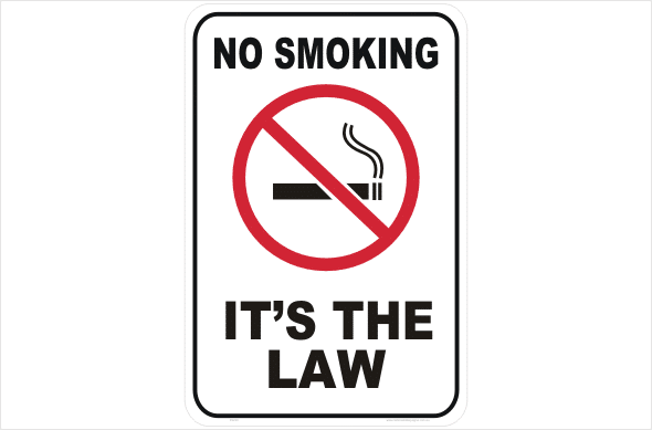 no smoking it's the law
