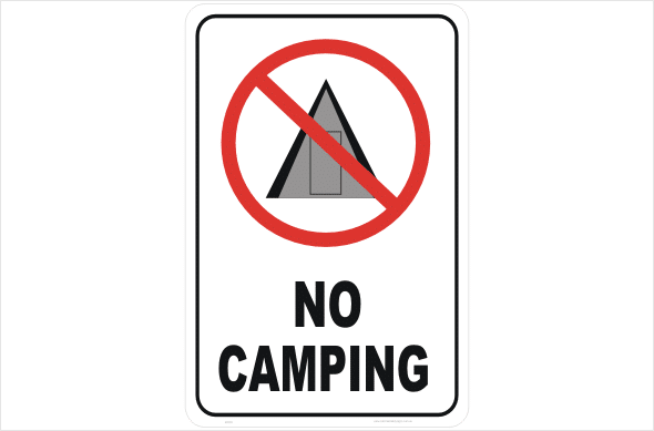 No Camping