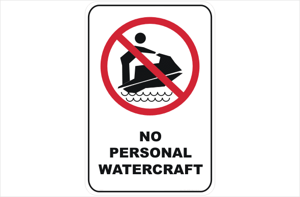 No Personal Watercraft