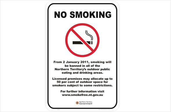 NT no smoking outdoor areas
