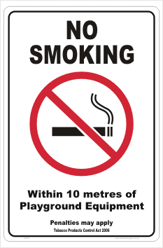 WA No Smoking Children's Playground sign