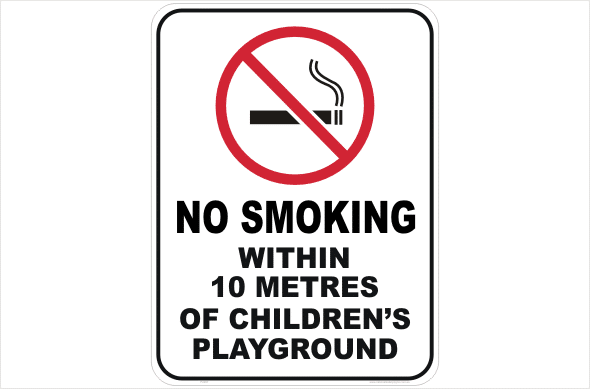No Smoking within 10 metres of childrens playgound