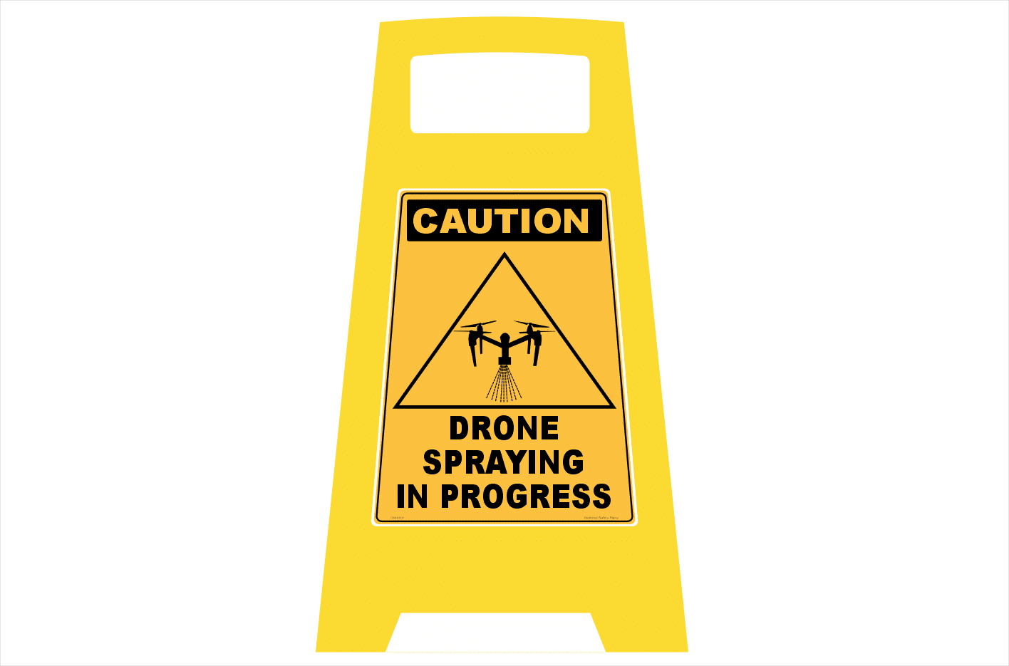 Drone Spraying in Progress Porta Sign PB66052