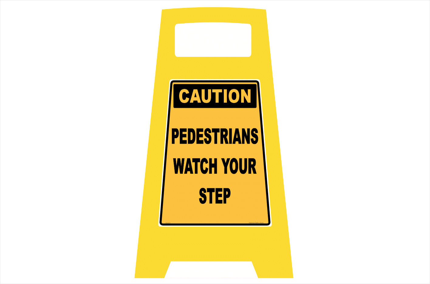 Pedestrians Watch your Step Porta Sign Stand PB66055
