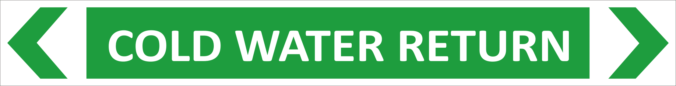 Cold Water Return Pipe Marker PI 450110