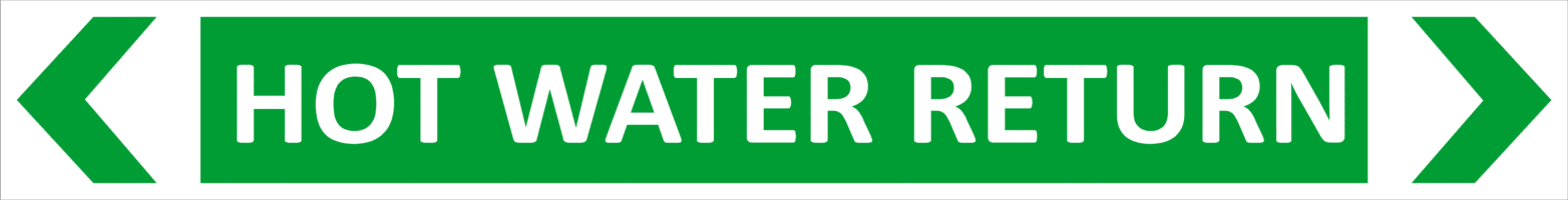 Hot Water return Pipe Marker PI 450130