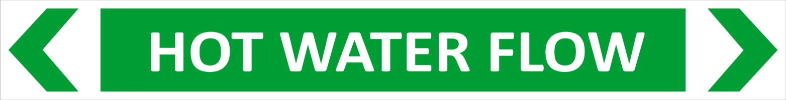 Hot Water Flow Pipe Marker PI 450131