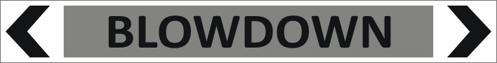 Blow Down Pipe Marker PI 450202