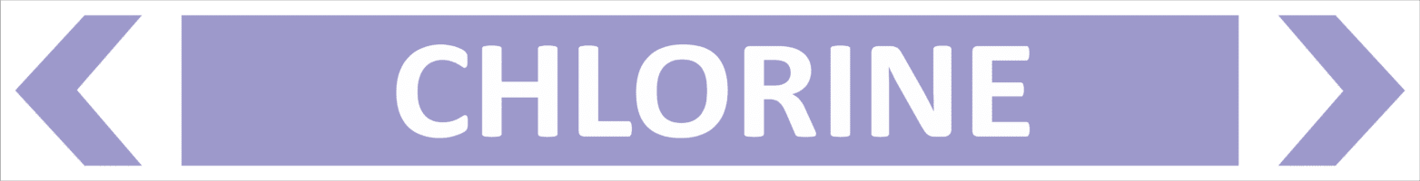 Chlorine Pipe Marker PI 450508