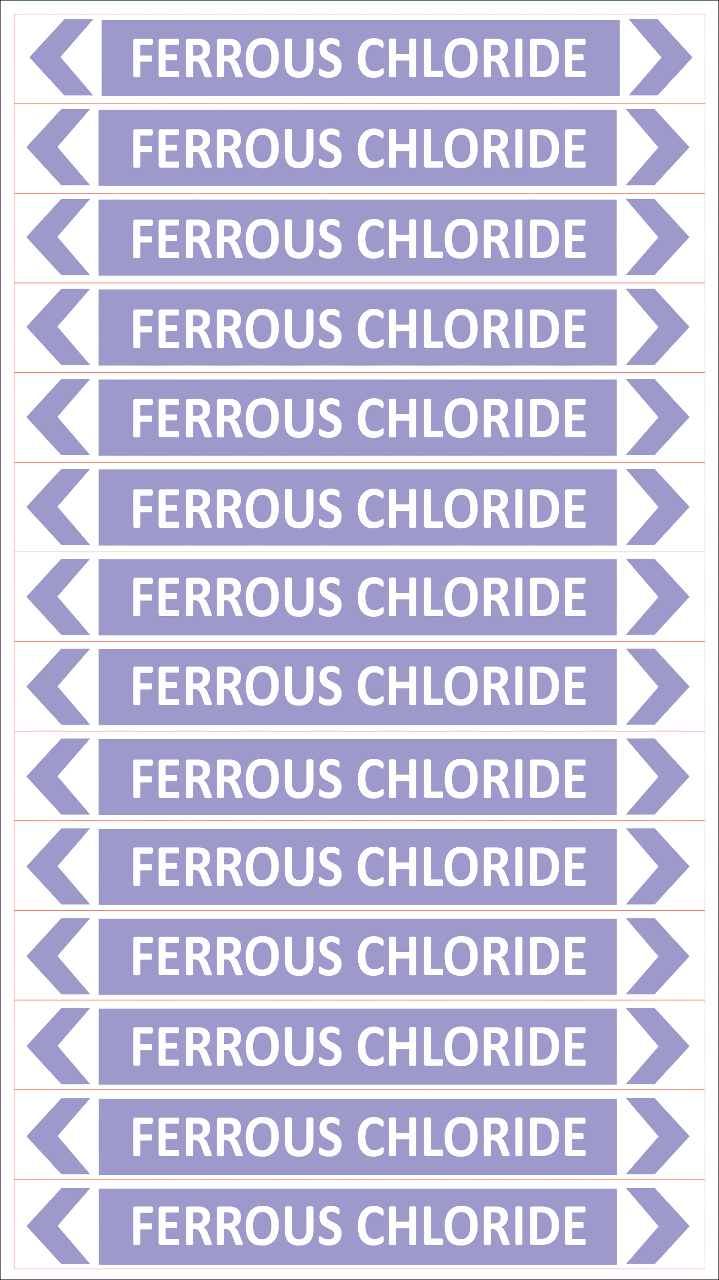Ferrous Chloride Pipe Marker PI 450518