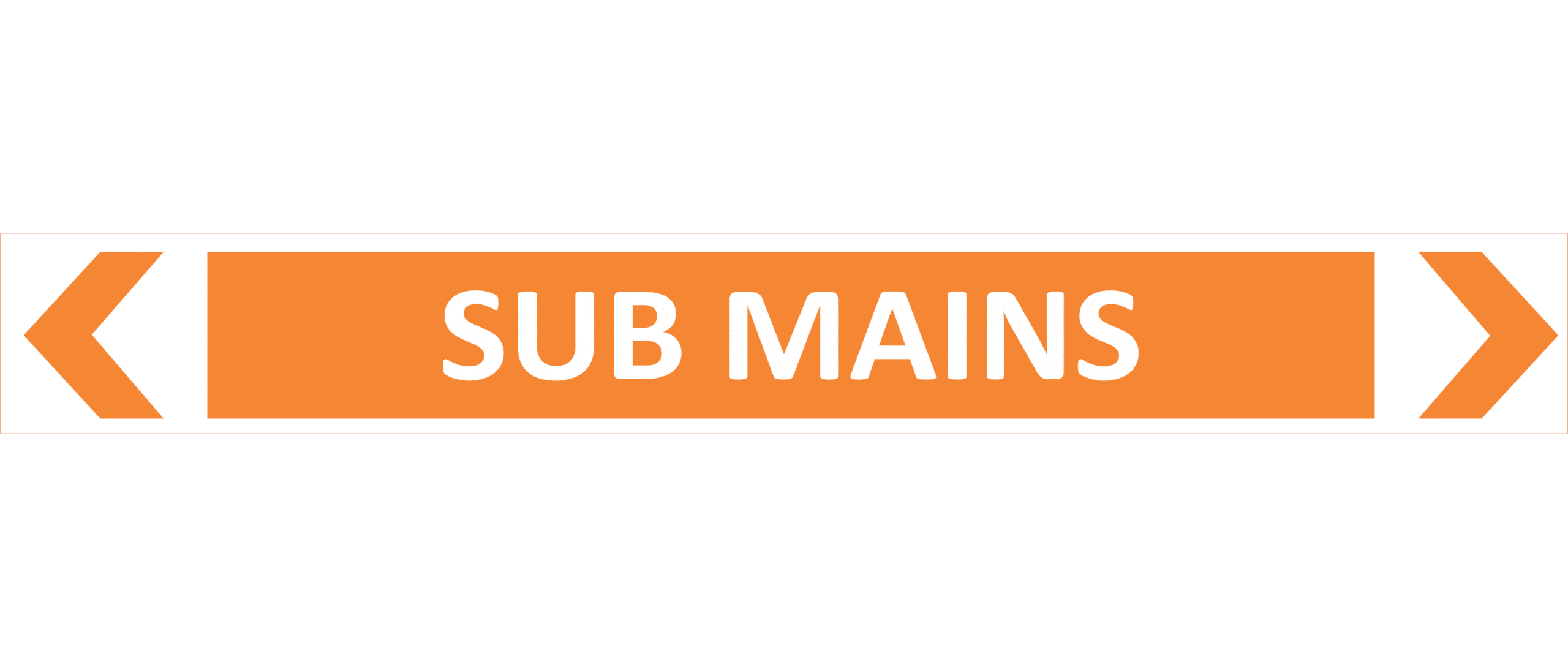 Sub Mains Pipe Marker PI 450906