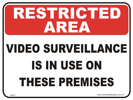 Video Surveillance Signs
