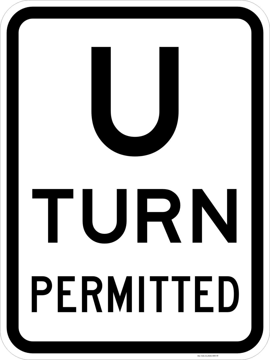 R2-15 U Turn Permitted