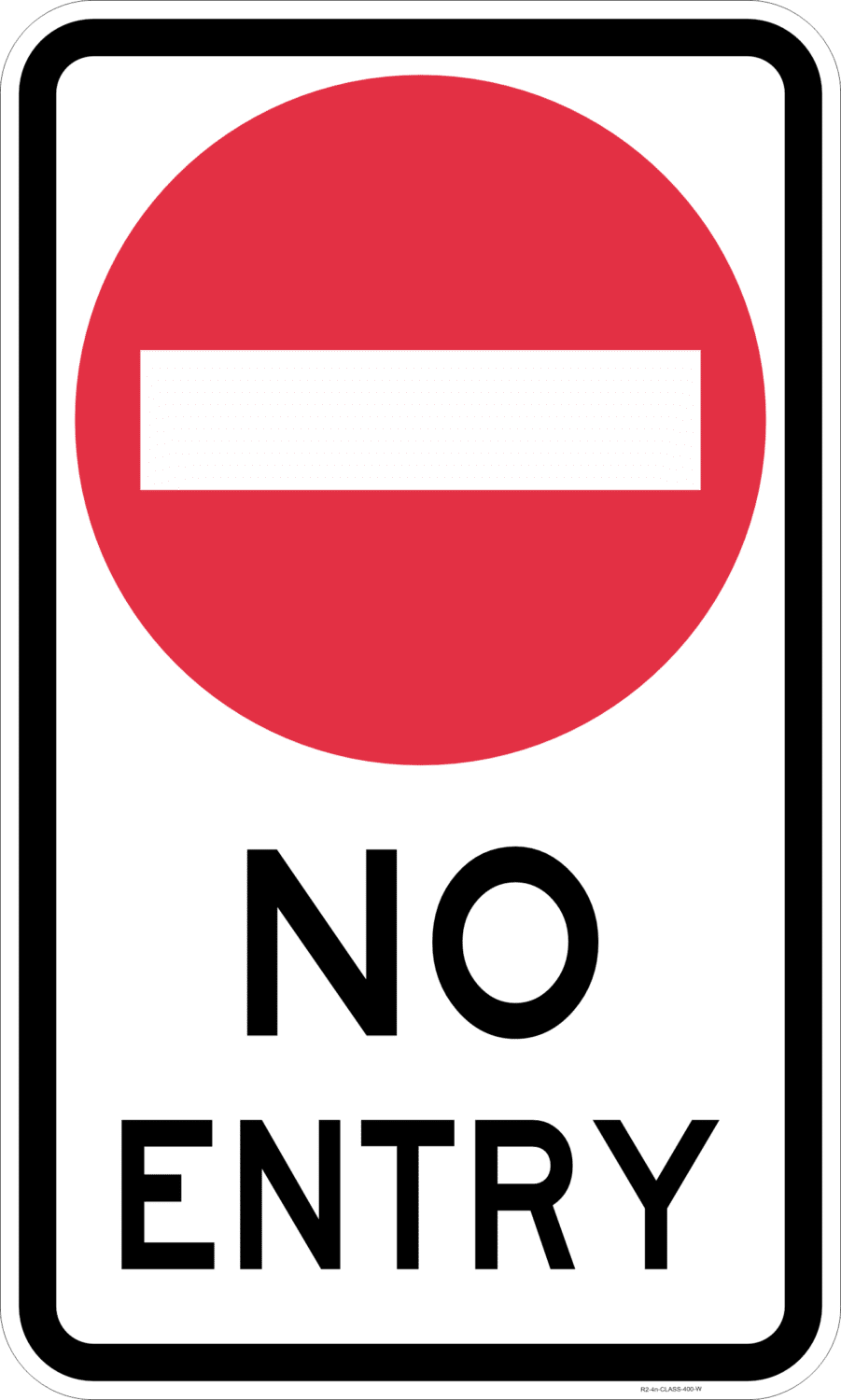 R2-4nA No Entry Sign - NSW Only