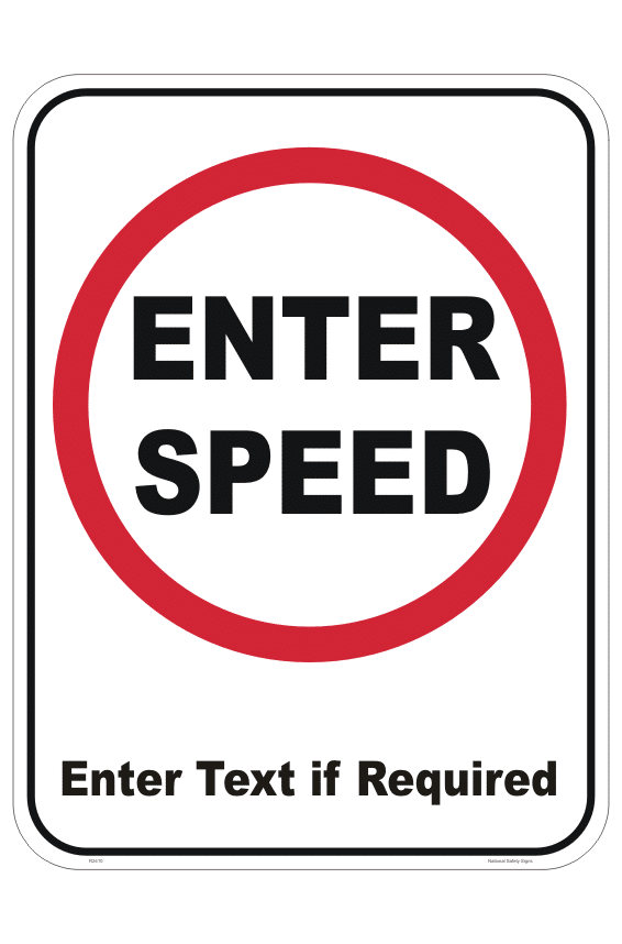 Restriction Speed Design a Sign R2410