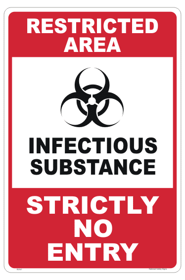 Infectious Substance sign - Class 6.2 - COVID-19