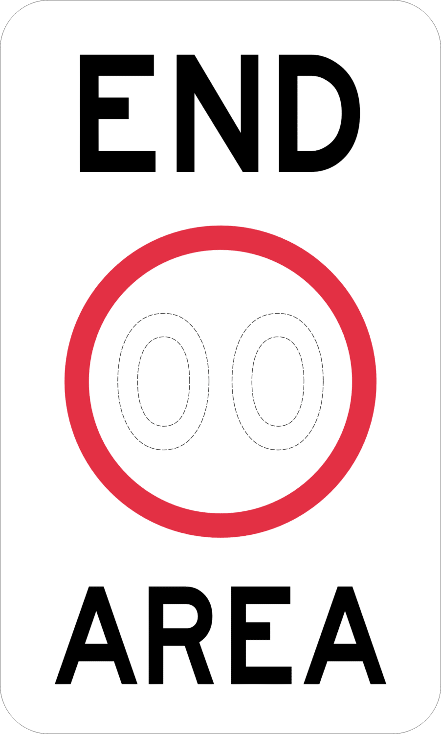 R4-11A End Speed Limit (Symbolic) Area