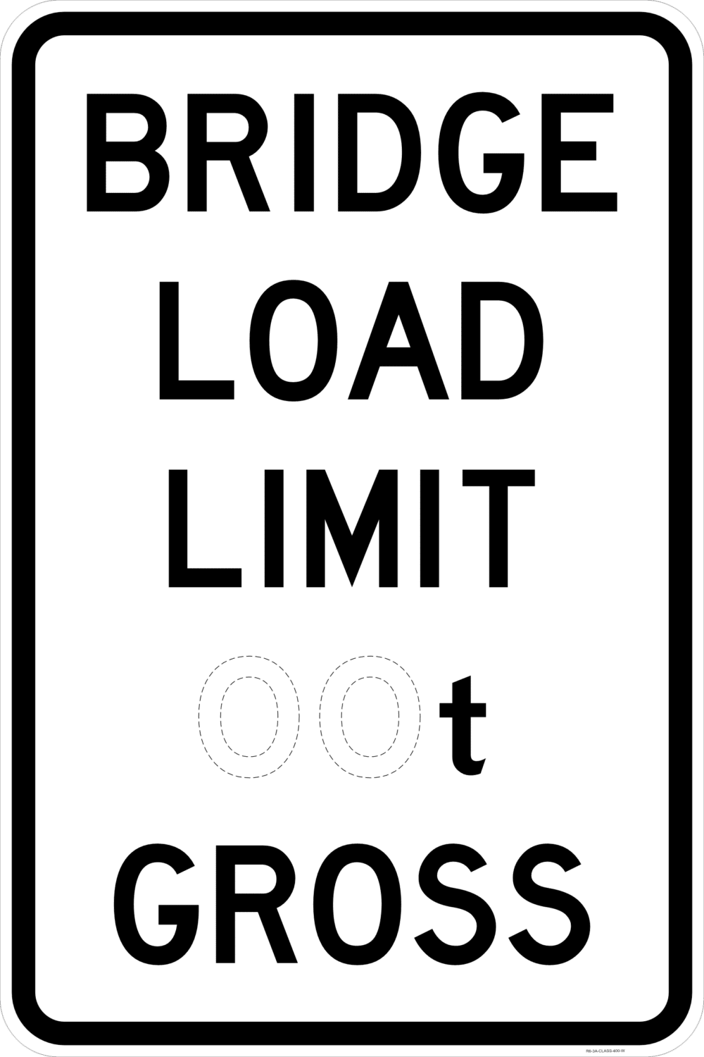 R6-3A Bridge Load Limit __ t Gross