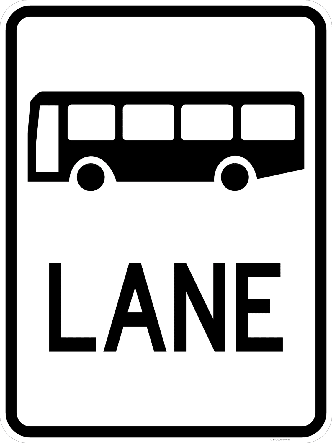R7-1-1 Bus (symbolic) Lane