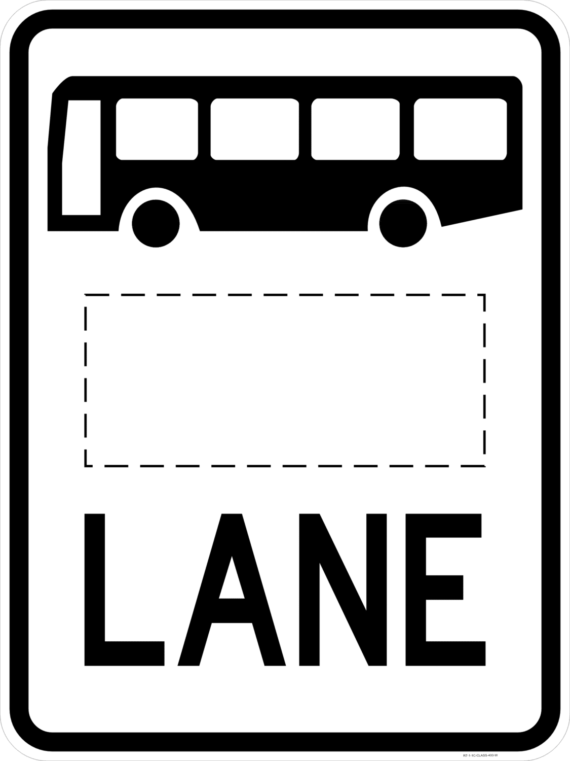 R7-1-6 Bus (other vehicle) Lane