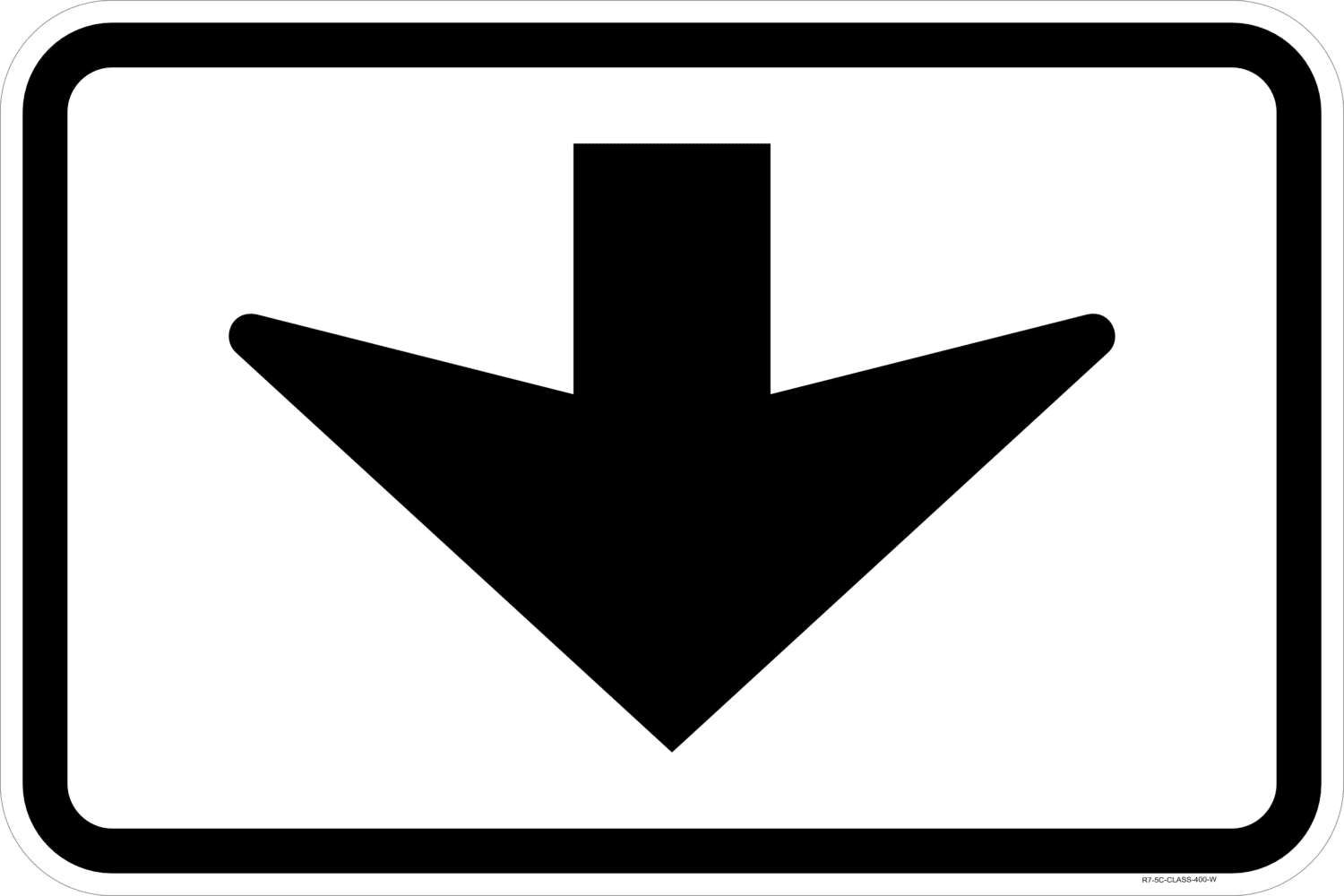 R7-5 Overhead Arrow (Supplementary Plate)