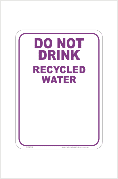 Do Not Drink sign