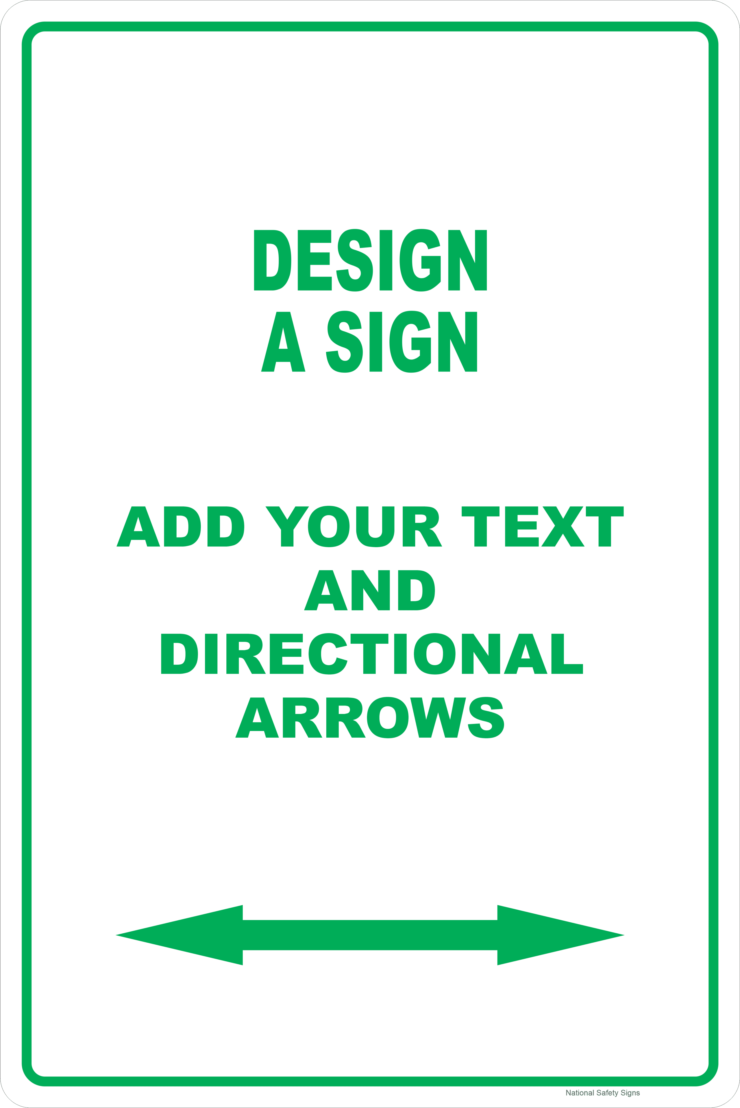 Parking Sign Customise your own sign RD159