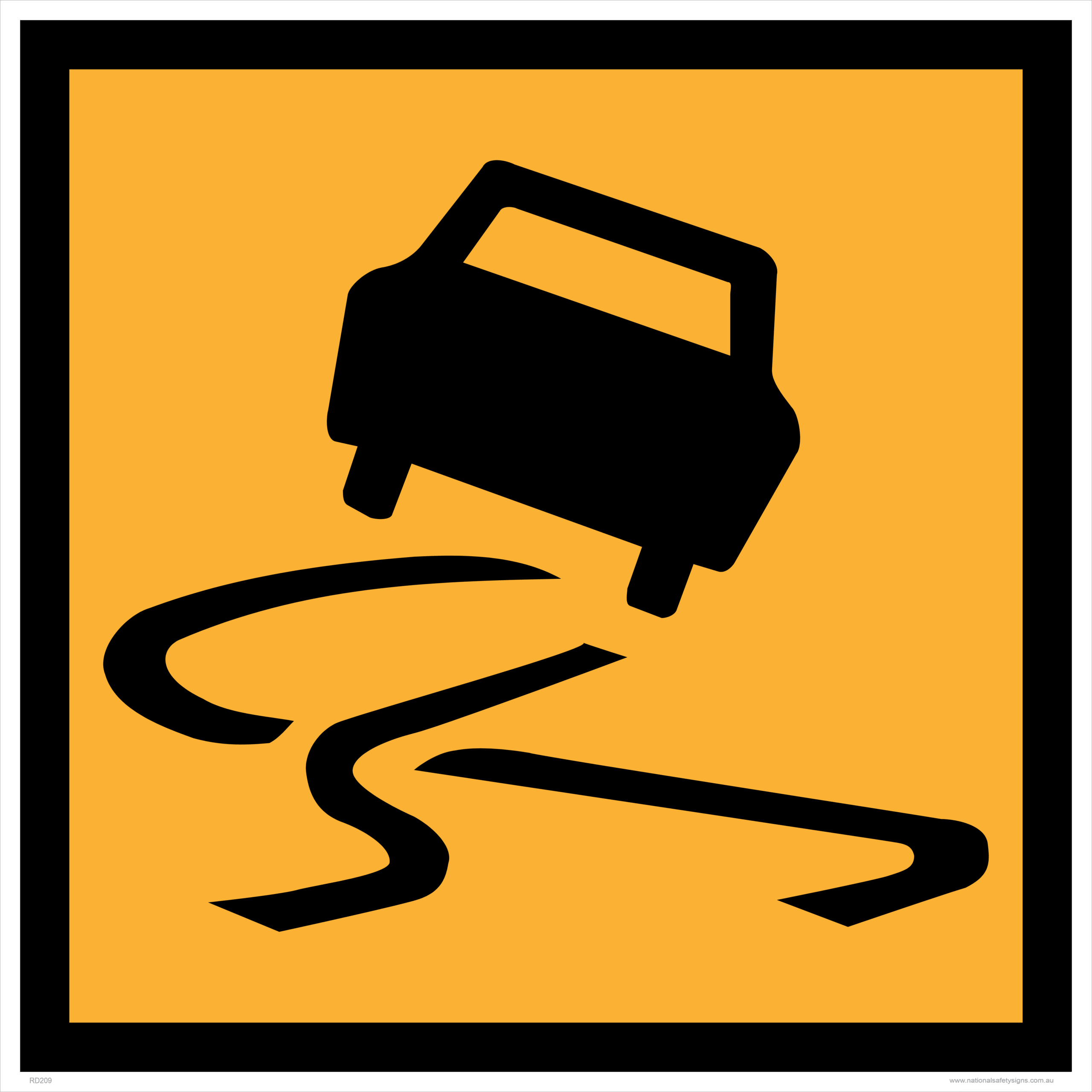Slippery Surface Sign RD209