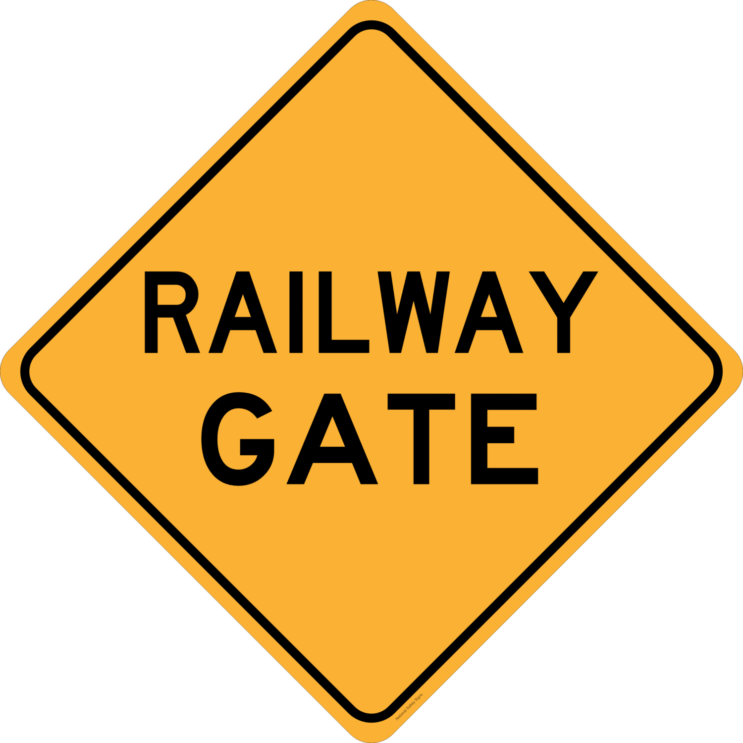 Railway Gate Sign RD218