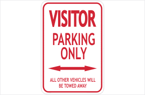 Visitor Parking Sign
