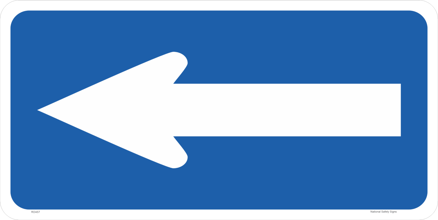 Electric Vehicle Directional Arrow sign RD457