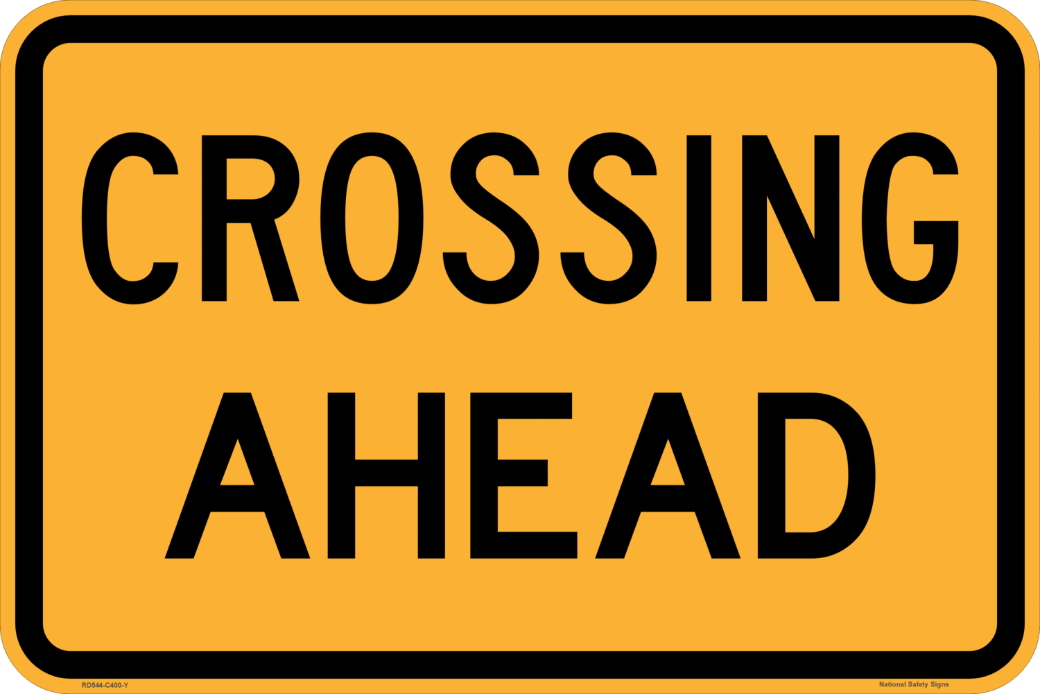 Stock Crossing Ahead W8-22 RD544