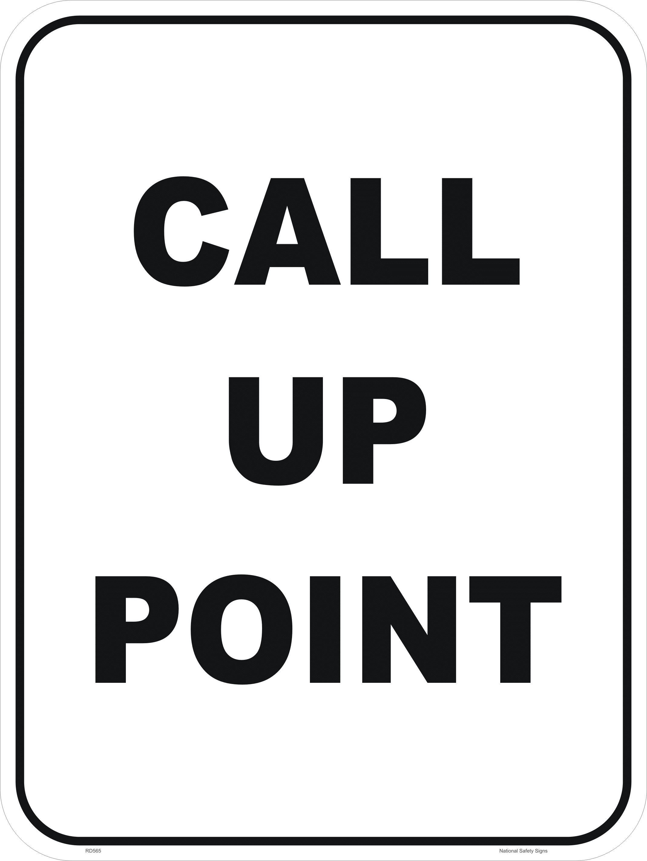 Call Up Point Signs RD593