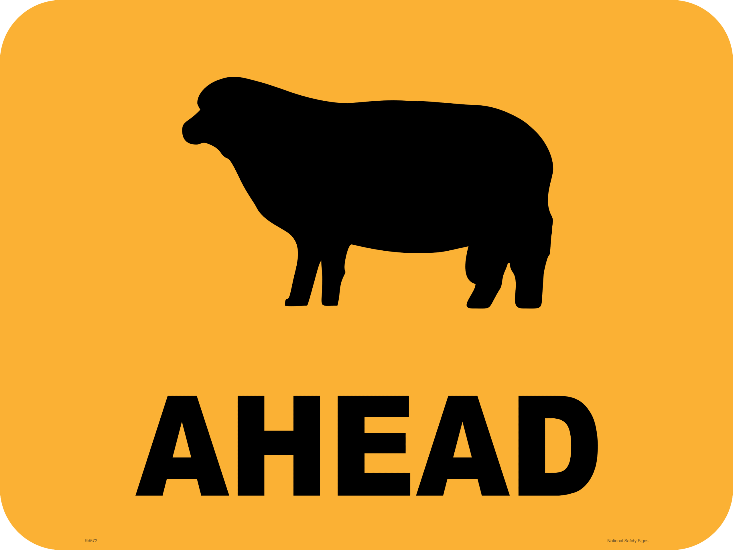 Sheep Ahead Sign RD575