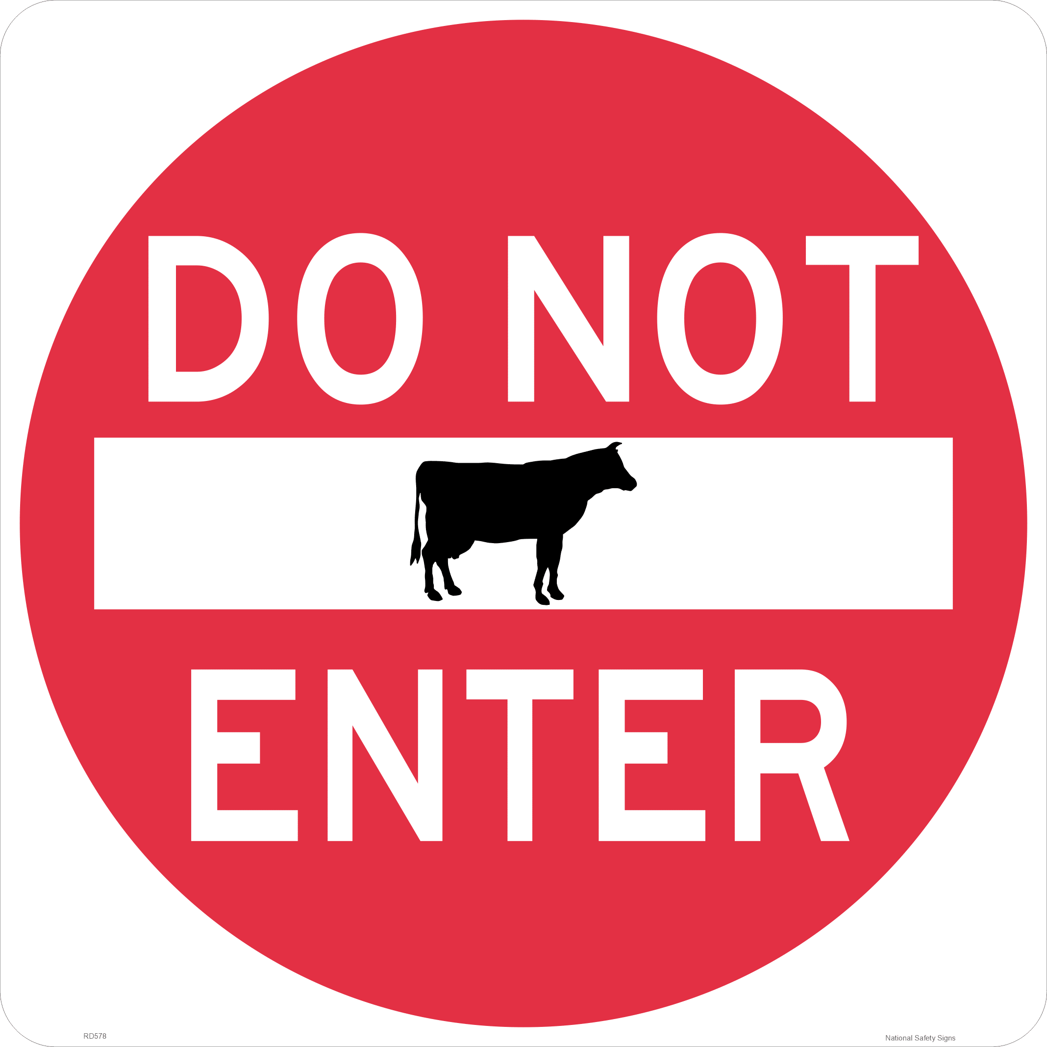 Do Not Enter - Cows RD578