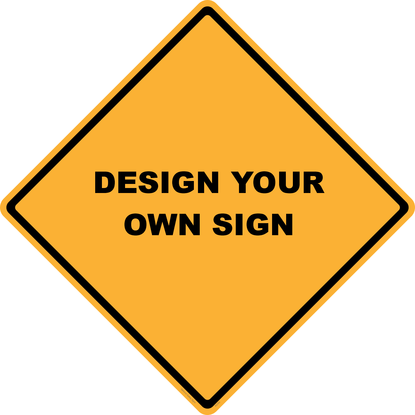 Custom Warning sign RD588
